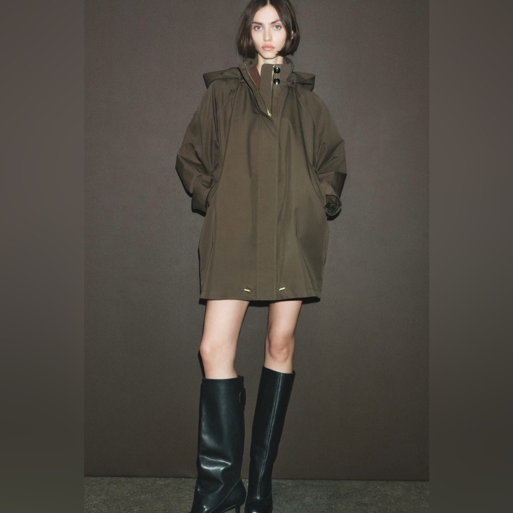XS | WATER REPELLENT HOODED TRENCH ZW COLLECTION